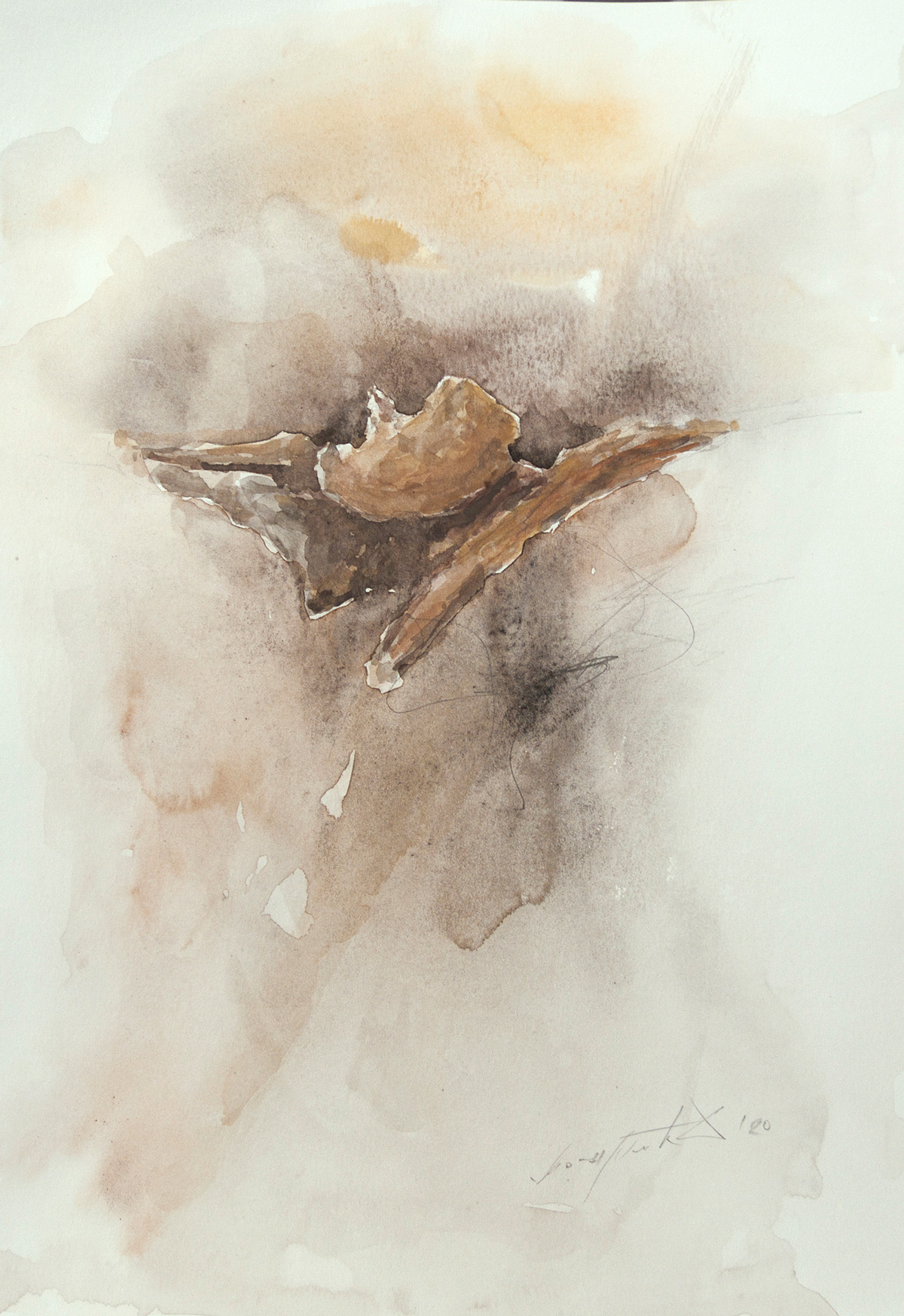 Decollo, acquerello, 42x29,7 cm, 2020